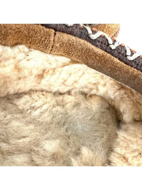 UGG Tasman Suede Sheepskin Slippers Chestnut Size 5 - Picture 10 of 11